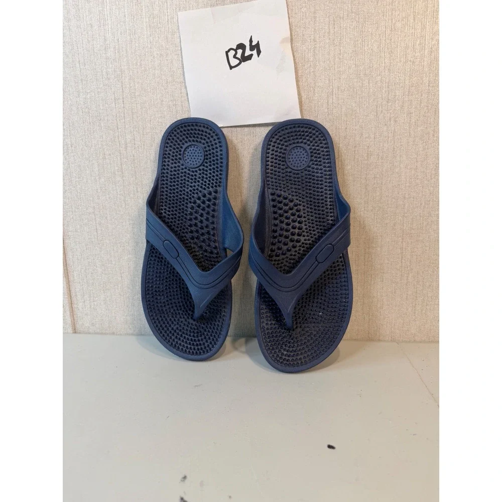 Men's shower flip flops blue size 10-11‎